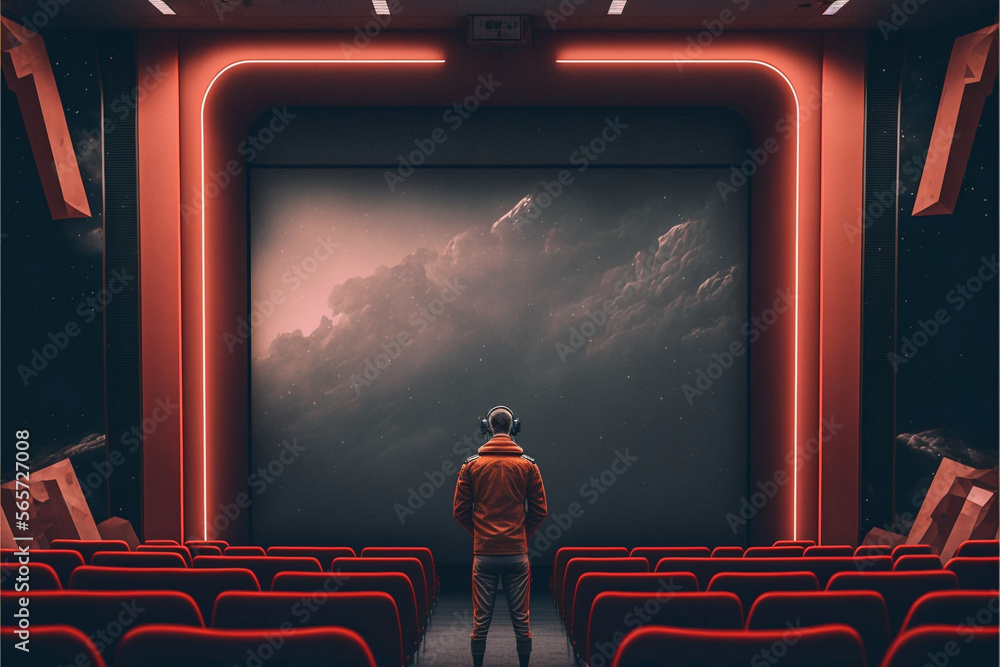 Cinema, Generative AI, Illustration