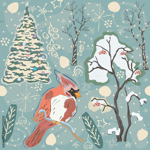 pattern with birds
