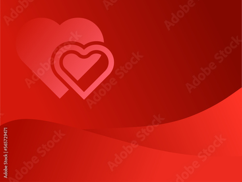 Abstract waves red background. with the theme of Valentine s Day.