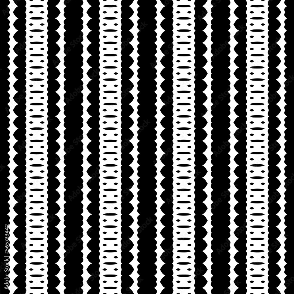 Vector pattern in geometric ornamental style. Black and white color.Seamless repeat pattern.Simple geo all over print block for apparel textile, ladies dress, fashion garment, digital wall paper.
Vector pattern in geometric ornamental style. Black and white color.Seamless repeat pattern.Simple geo all over print block for apparel textile, ladies dress, fashion garment, digital wall paper.