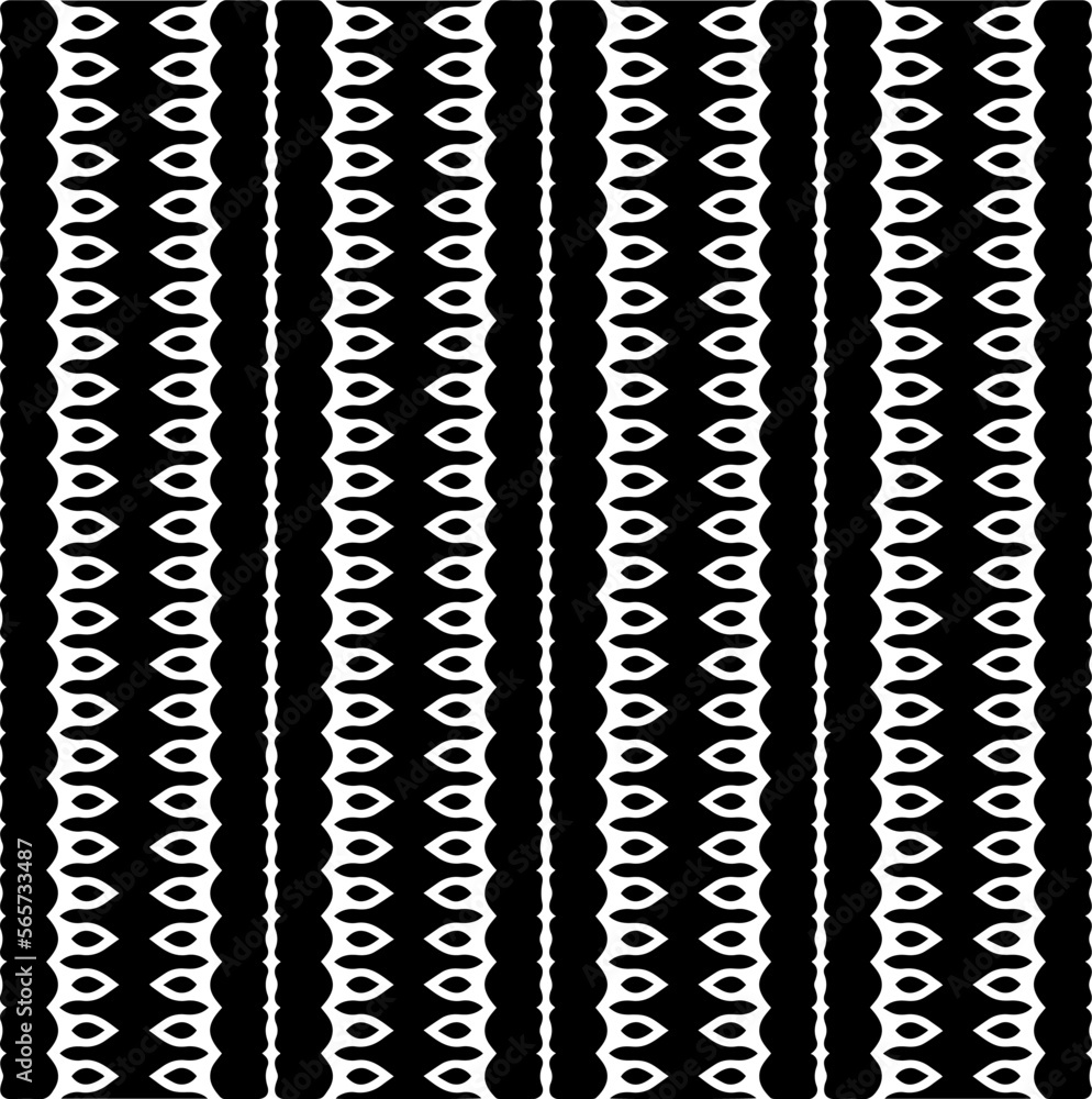 Vector pattern in geometric ornamental style. Black and white color.Seamless repeat pattern.Simple geo all over print block for apparel textile, ladies dress, fashion garment, digital wall paper.
Vector pattern in geometric ornamental style. Black and white color.Seamless repeat pattern.Simple geo all over print block for apparel textile, ladies dress, fashion garment, digital wall paper.