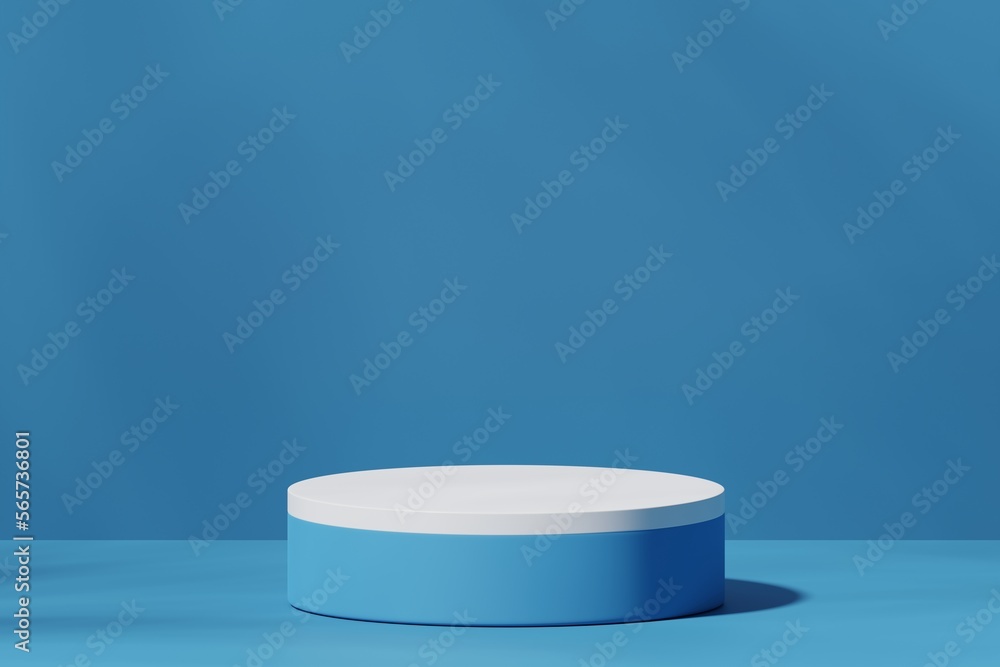Scene with a podium for product presentation, 3d rendering