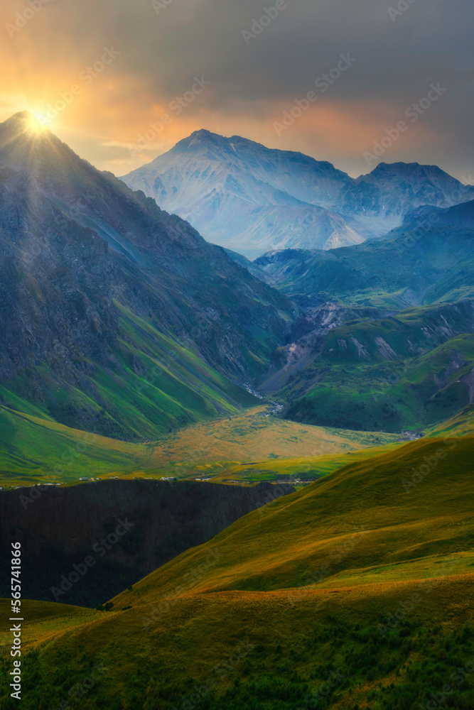 landscape with mountains landscape with mountains