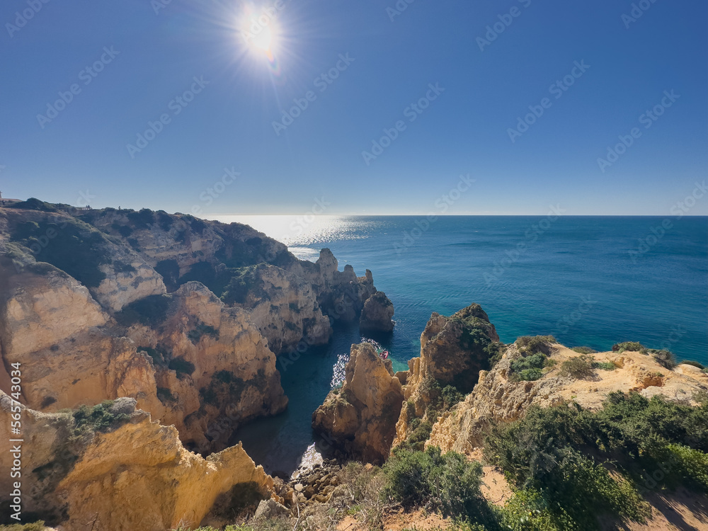 Ponta da Piedade, Algarve region, Portugal, Lagos. .