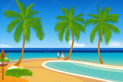 Palm Beach in Vector  Stunning Illustrations and Graphic Designs for Branding  Advertising  and Signage