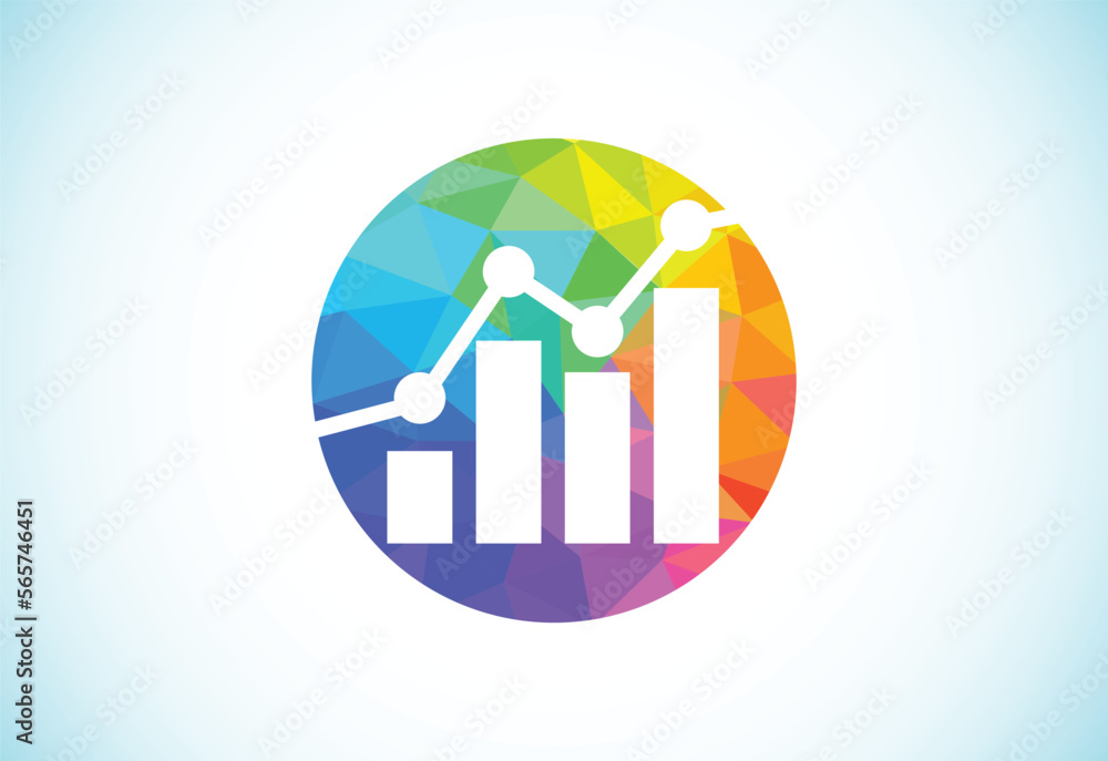 Finance and accounting logo low poly art style design vector template, Business finance logo Finance and accounting logo low poly art style design vector template, Business finance logo