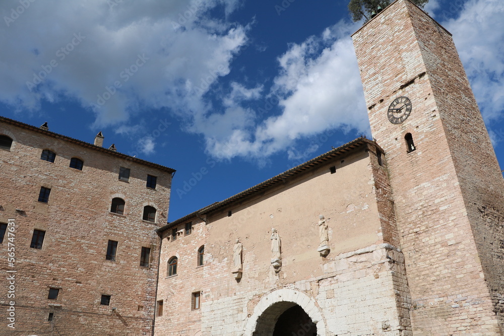 The Porta consolare in Spello, Umbria Italy 