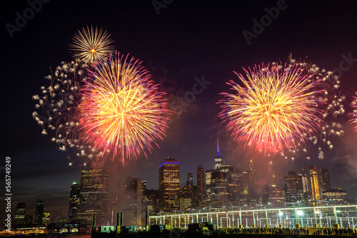 Fireworks over New York