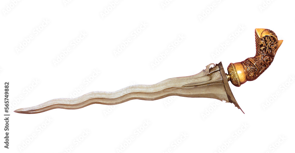 Malay Traditional Keris Malay Dagger Weapon Stock Illustration Malay Traditional Keris Malay Dagger Weapon Stock Illustration