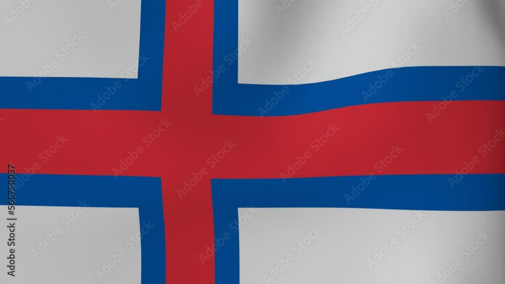 National Flag in the Wind - Looping Animation -Faroe Islands National Flag in the Wind - Looping Animation -Faroe Islands
