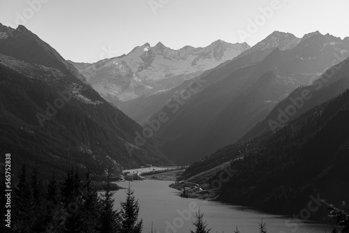 Swiss Alps, Black and White