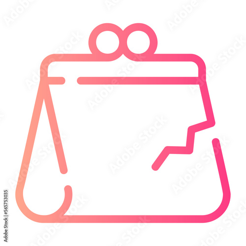 purse gradient icon