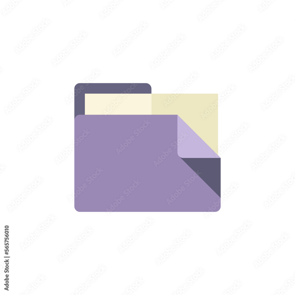 Office folders flat style vector icon. Office stationary. Office folders flat style vector icon. Office stationary.