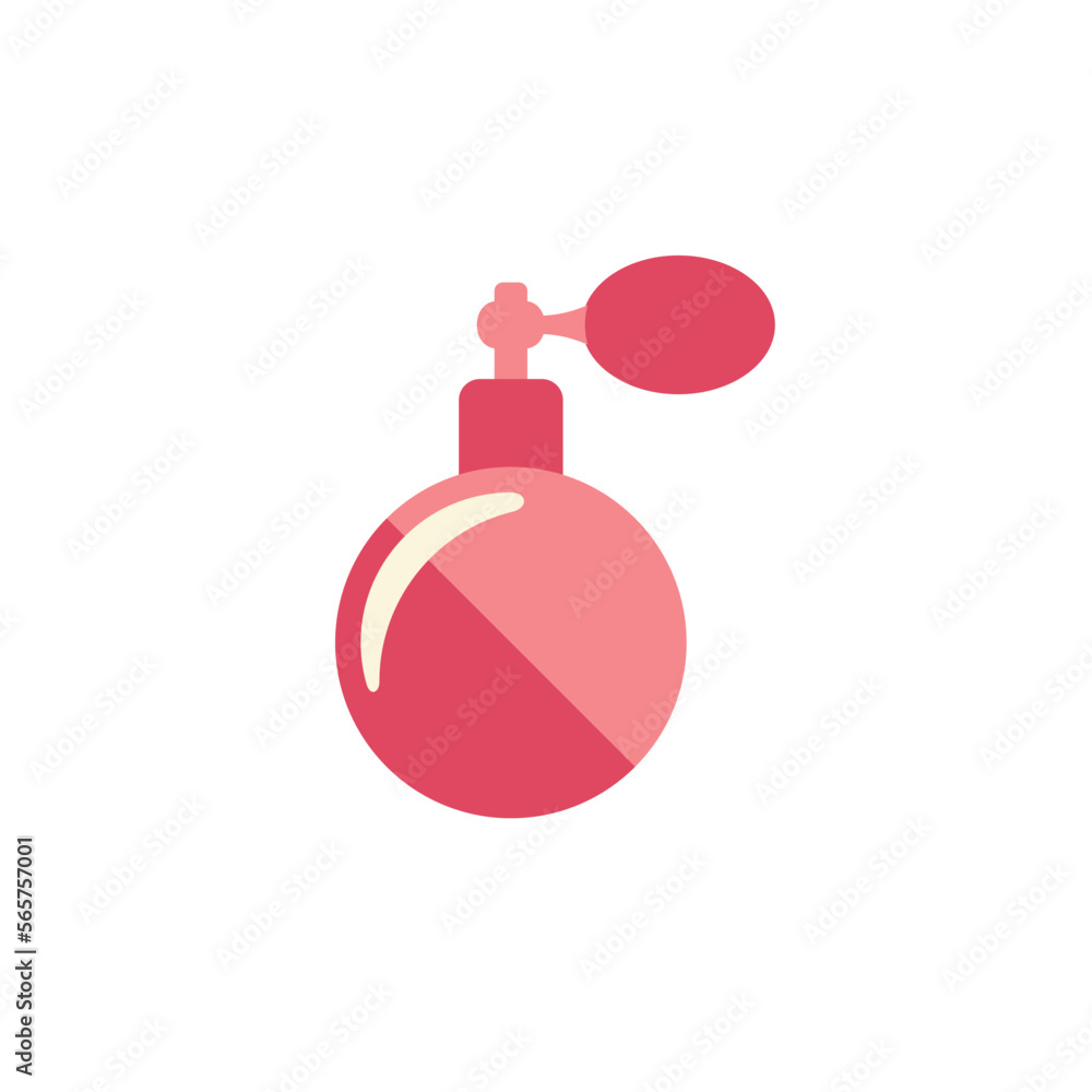 Obraz premium Vintage perfume bottle flat style vector icon