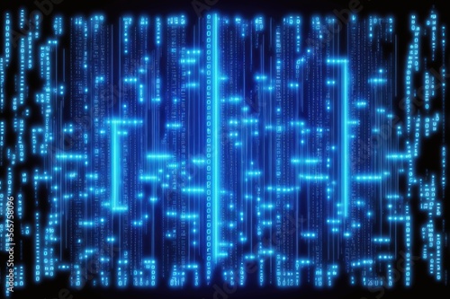 Binary code computer programming concept background