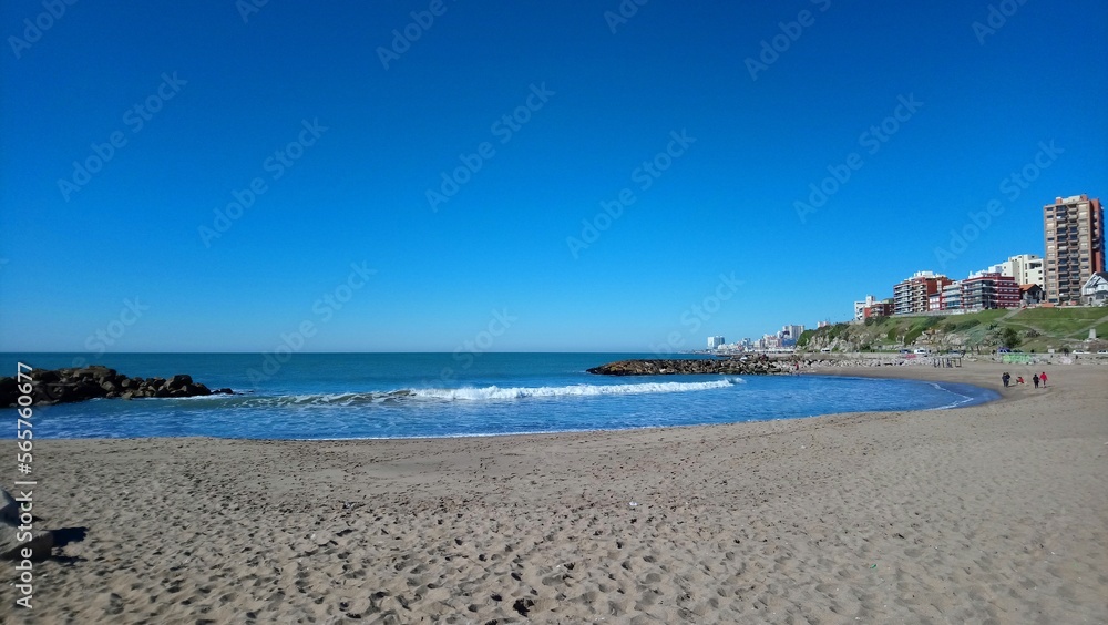 view of the beach alfonsina the city mar del plata argentina view of the beach alfonsina the city mar del plata argentina
