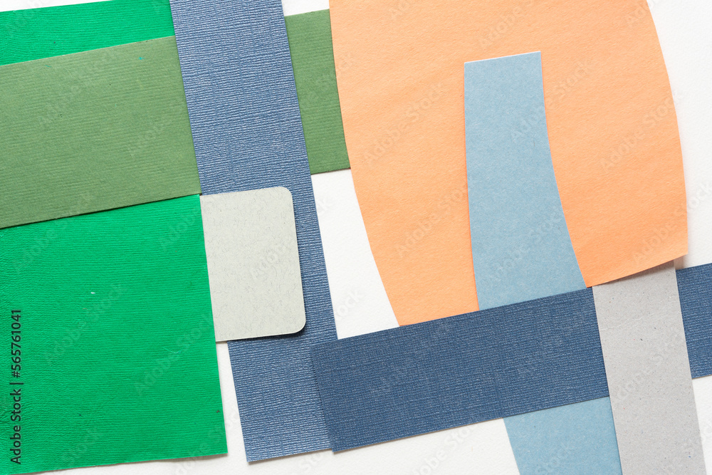 Fototapeta premium overlapping textured paper sheets 
