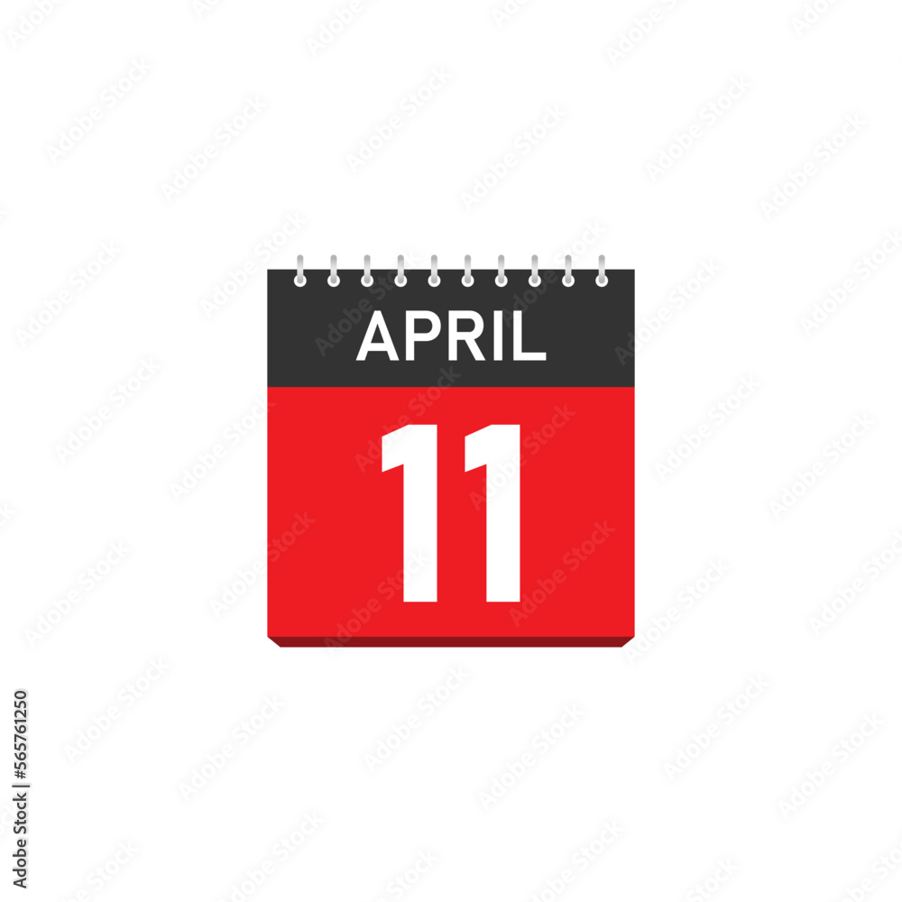 April 11 Concept Design. Vector Illustration. April 11 Concept Design. Vector Illustration.