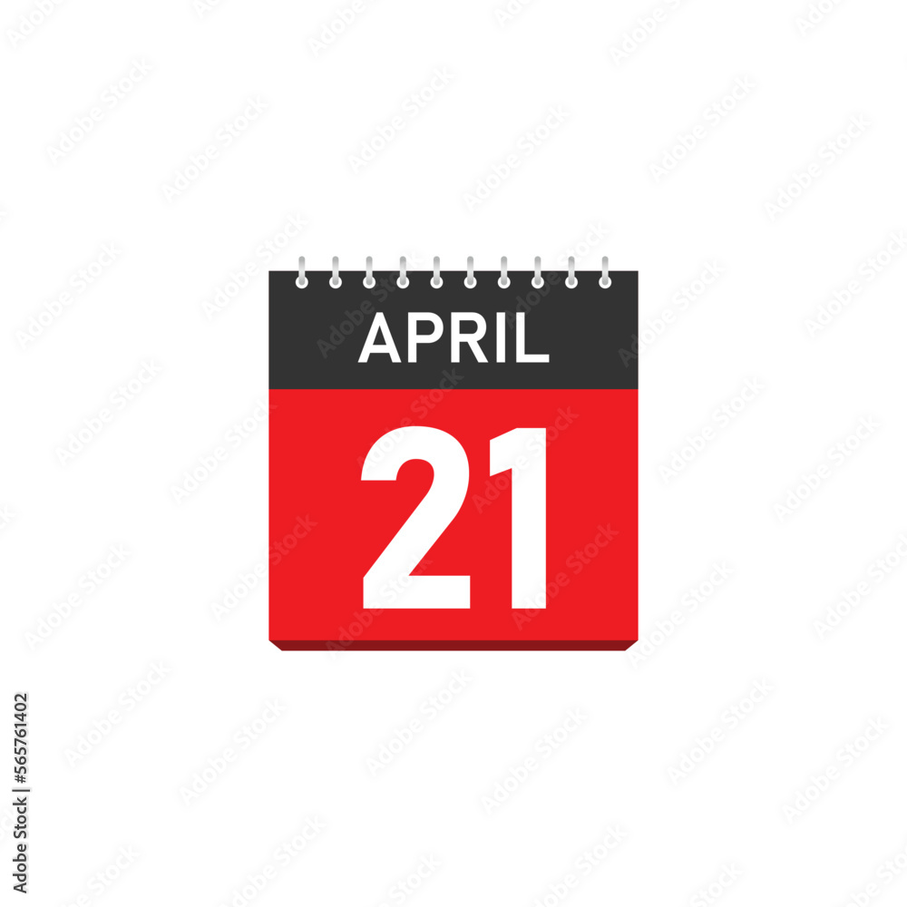 April 21 Concept Design. Vector Illustration. April 21 Concept Design. Vector Illustration.
