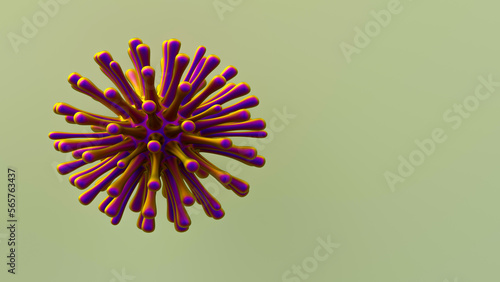 3d virus icon