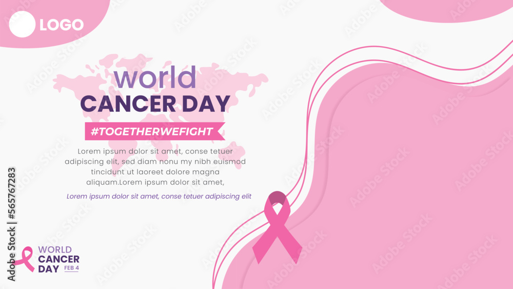 world cancer day horizontal banner template world cancer day horizontal banner template