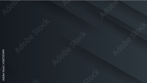 Abstract business presentation banner with blue geometric stripes.