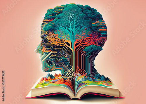 Knowledge arising from learning in the human head, skills arising from learning from artificial intelligence