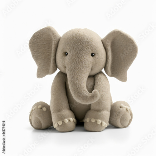 Plush toy elephant, Generative AI