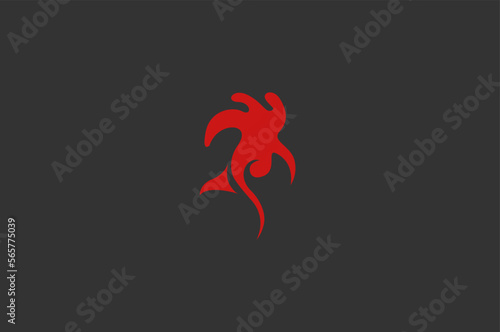 Illustration vector graphic of rooster chicken head