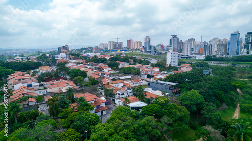 Aerial view of Campolim neighborhood in Sorocaba, Brazil