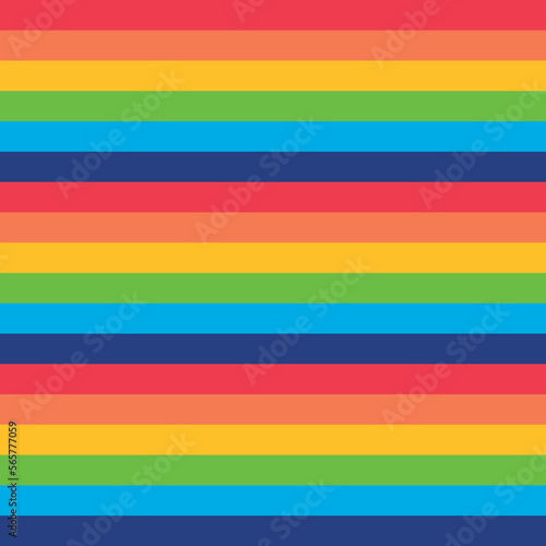 Rainbow colour seamless lines pattern Background. Line fabric textile print