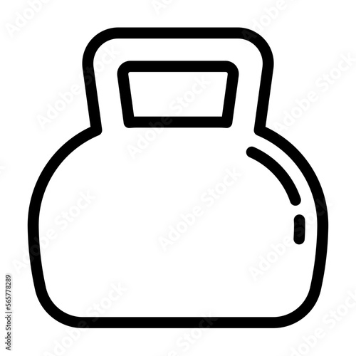 Weight line icon