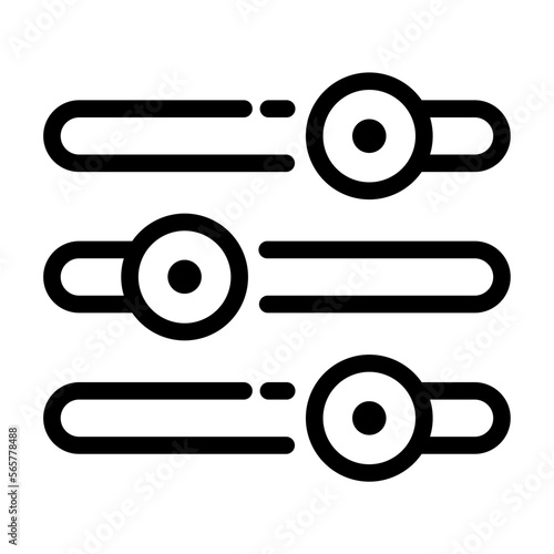 Adjust line icon