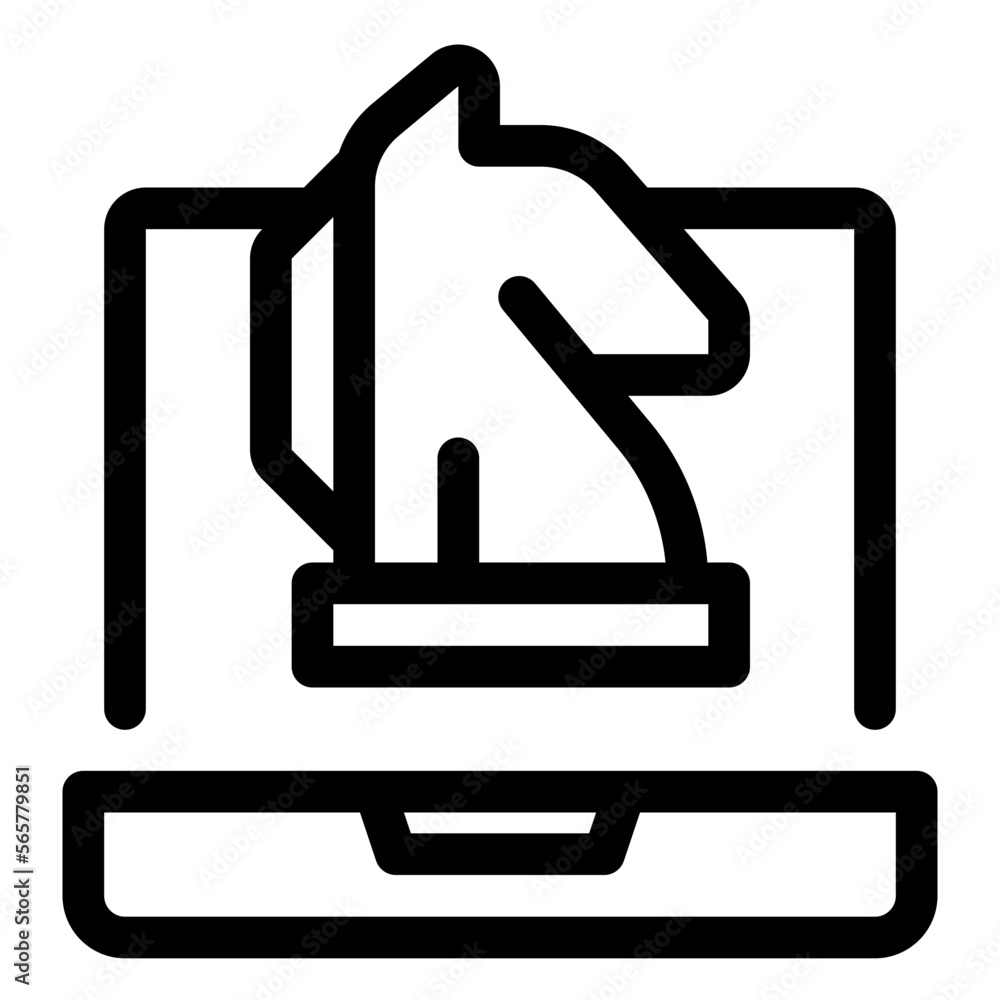 Digital strategy line icon