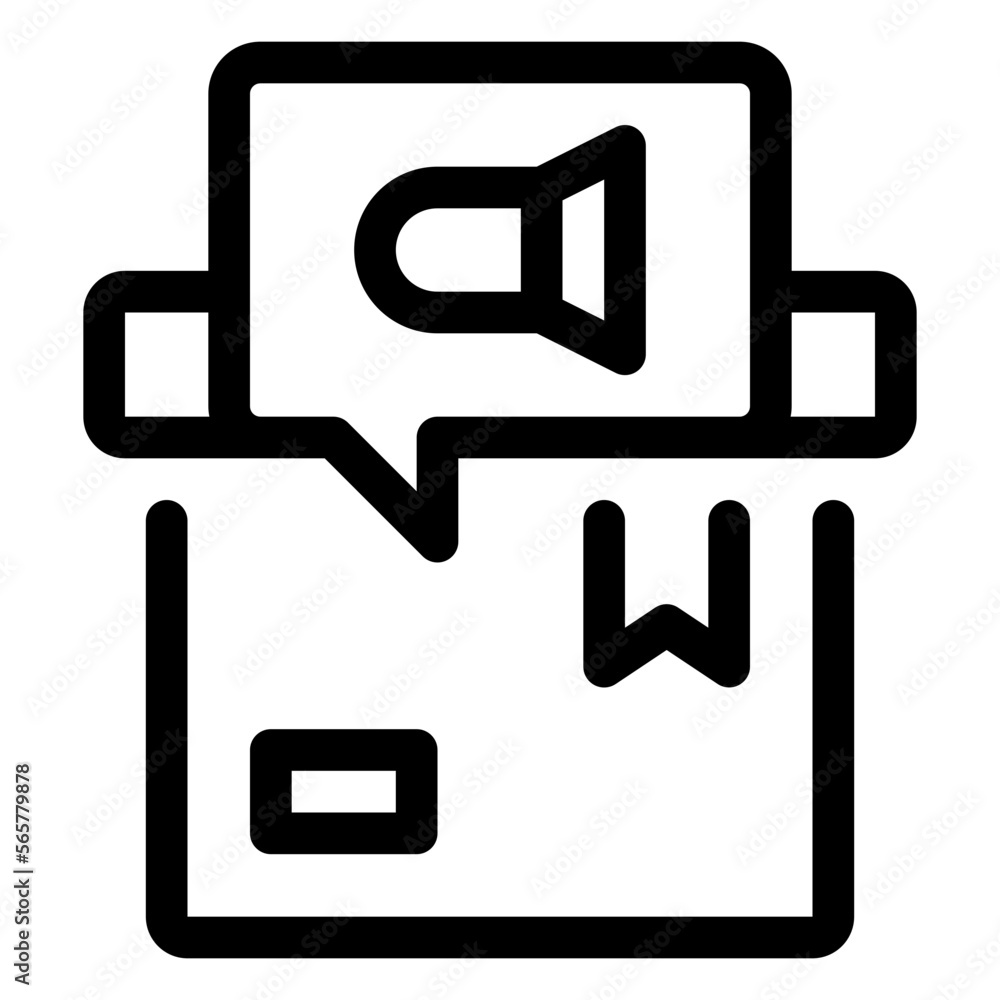 Promotion line icon Promotion line icon