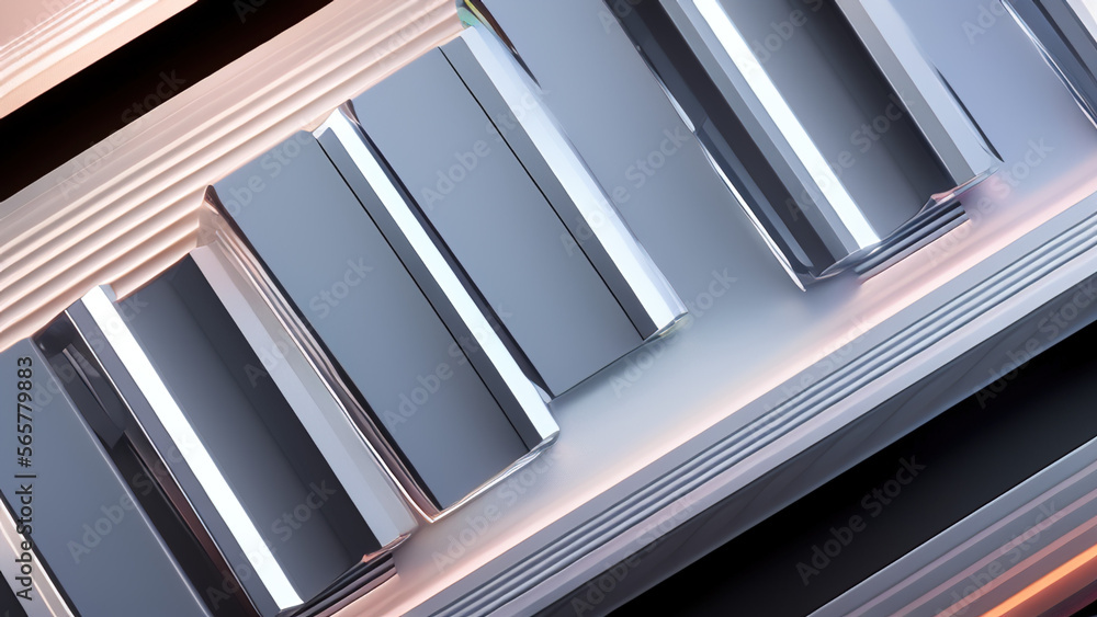 Obraz premium abstract geometric background design with crushing surface, Generative AI