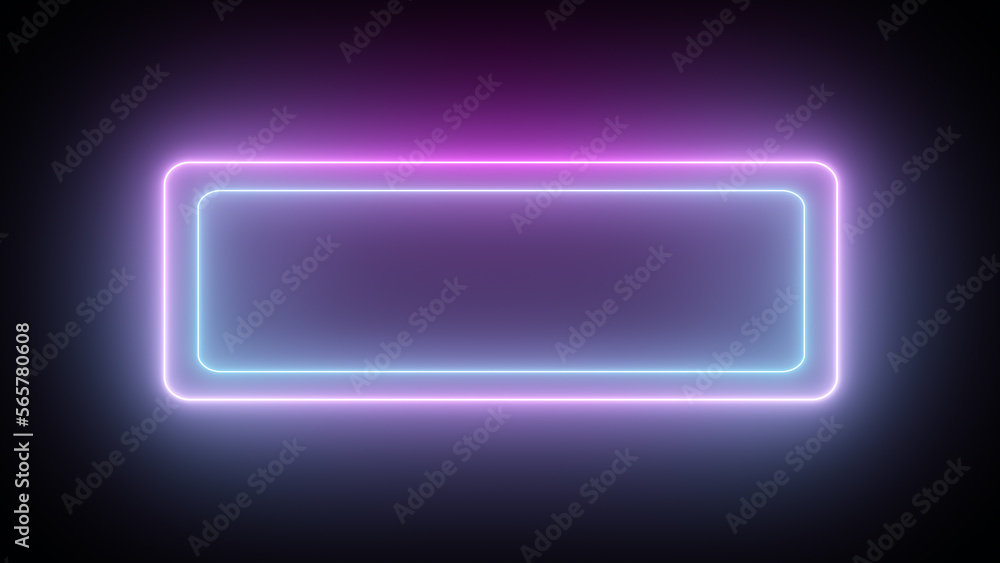Rectangle Bar Flicker Neon Light Button Sign Symbol LED Show Image Rectangle Bar Flicker Neon Light Button Sign Symbol LED Show Image