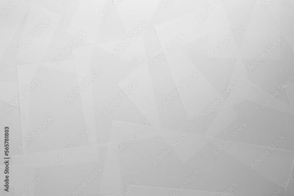 Obraz premium Many paper sheets as background, top view