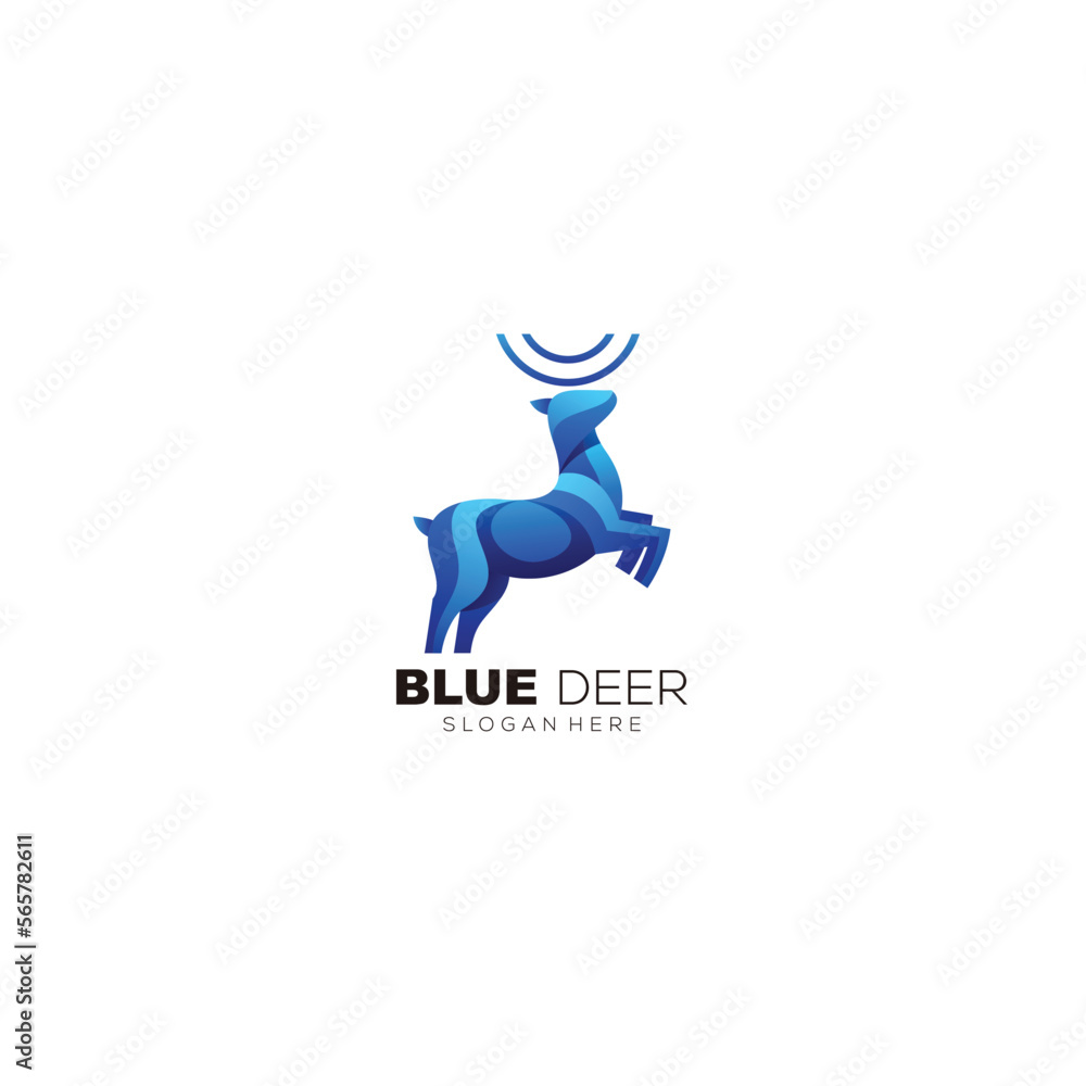 deer colorful logo illustration design icon deer colorful logo illustration design icon