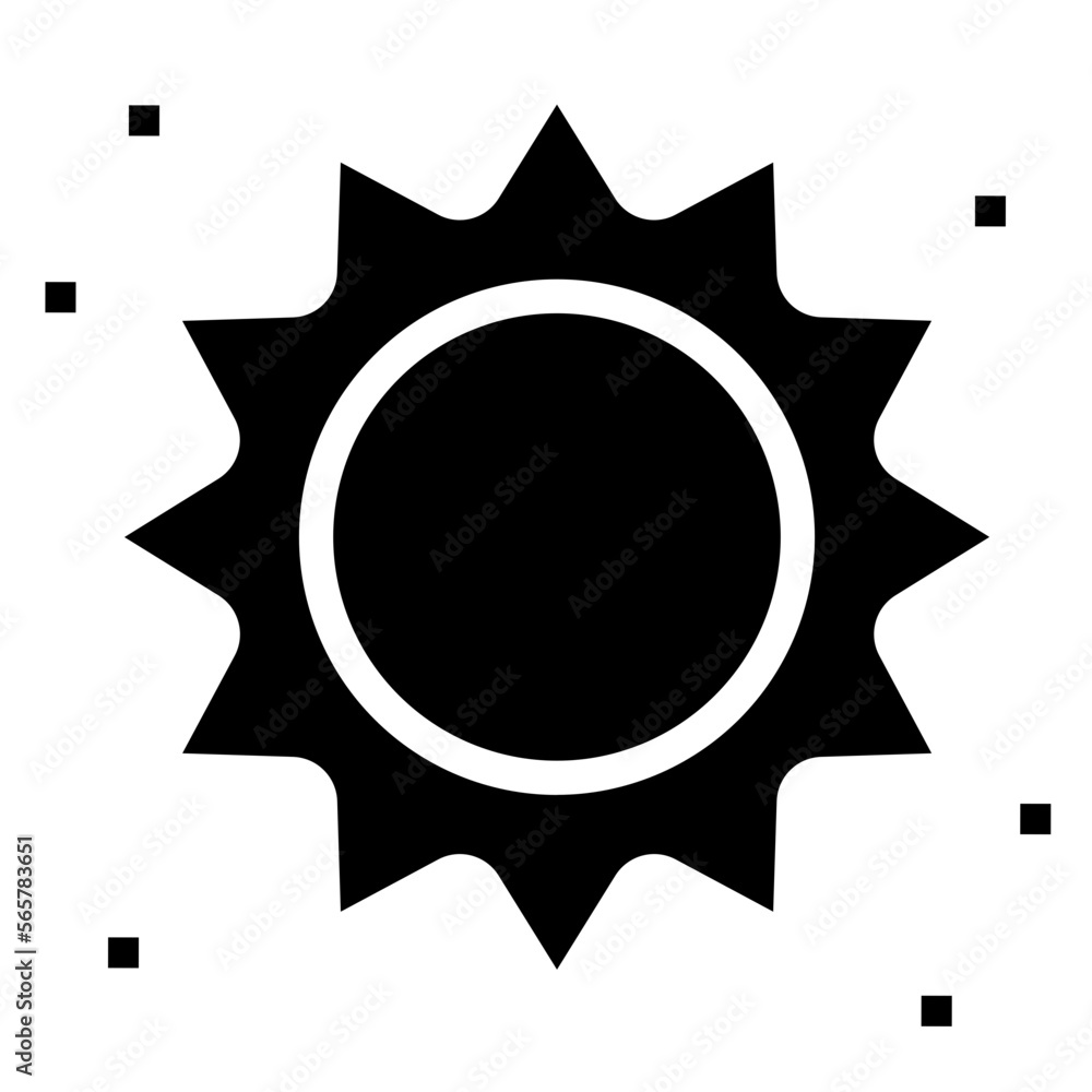 Sun glyph icon Sun glyph icon