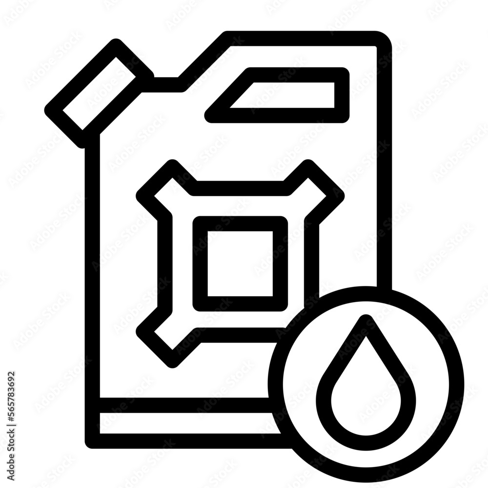 Oil can line icon Oil can line icon