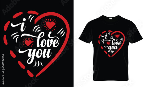 I love you,,, valentine T-Shirt design 
