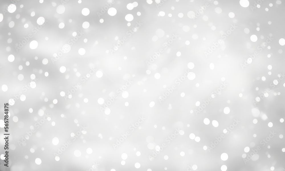 blurred Christmas holidays lights bokeh, white sparkles