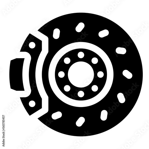 Disc brake glyph icon