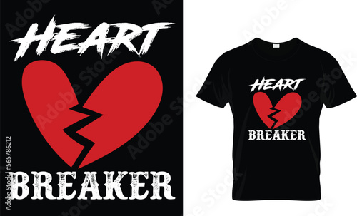 Heart breaker ,,, valentine T-Shirt design 