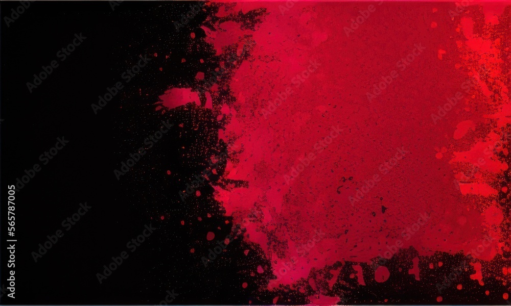 grunge background with red paint created with generative AI