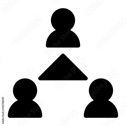 Cooperation glyph icon