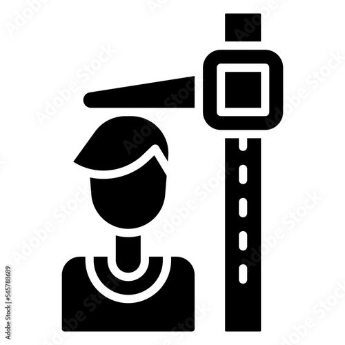 stadiometer height measurement device illustration