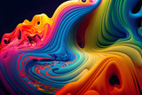 Multicolor fluid wallpaper