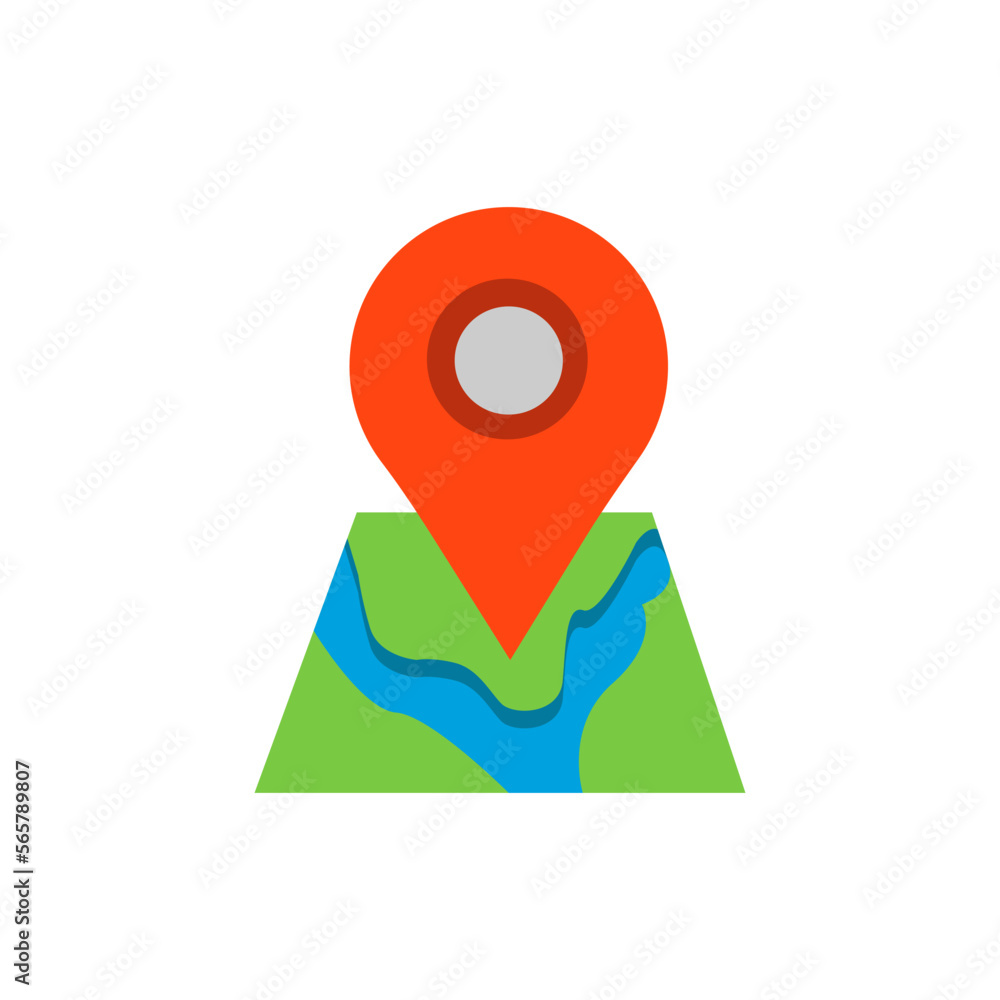 vector icon location, map isolated on white background vector icon location, map isolated on white background